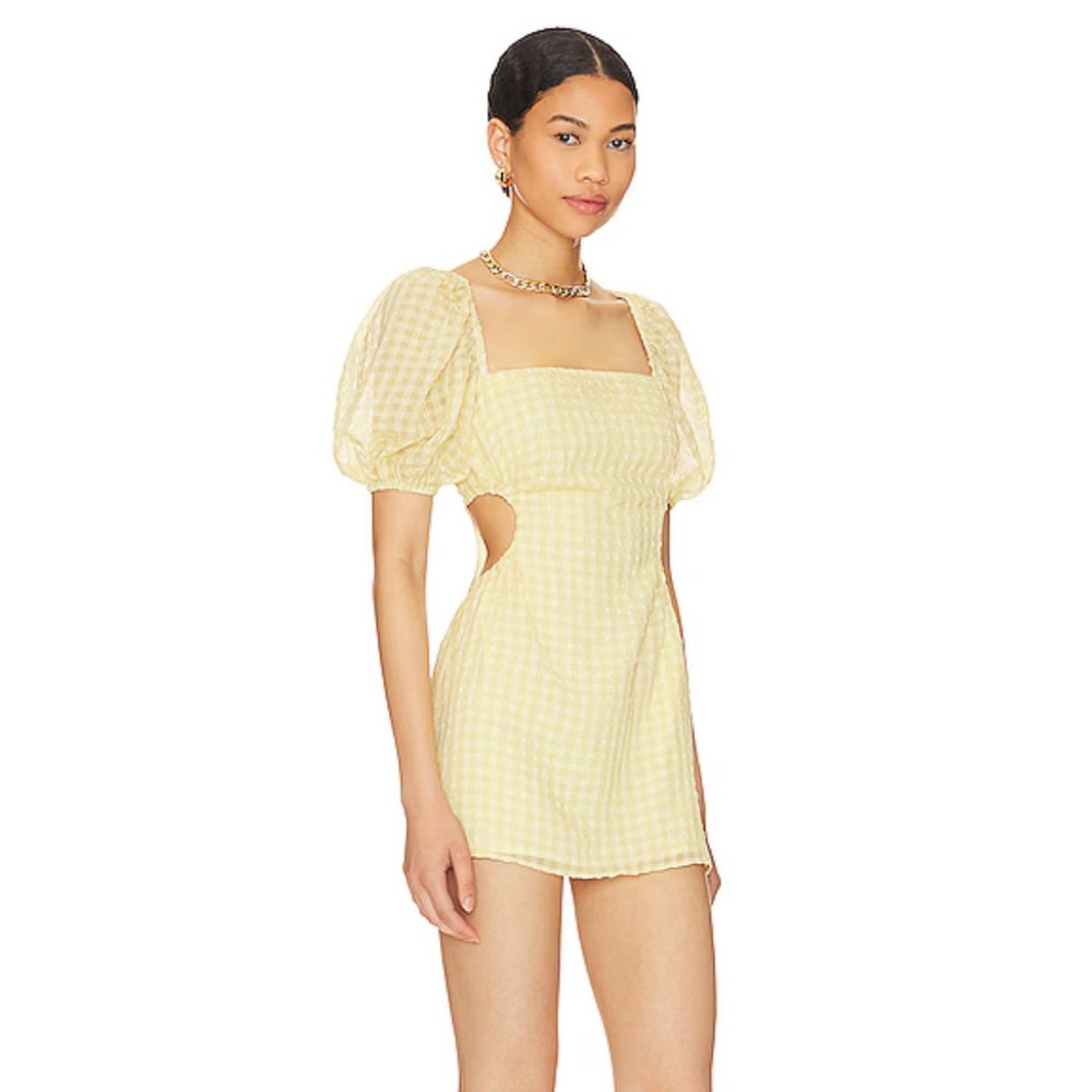 Tularosa Mini Dress Women’s Size XS by Revolve Eden Green Briony Gingham